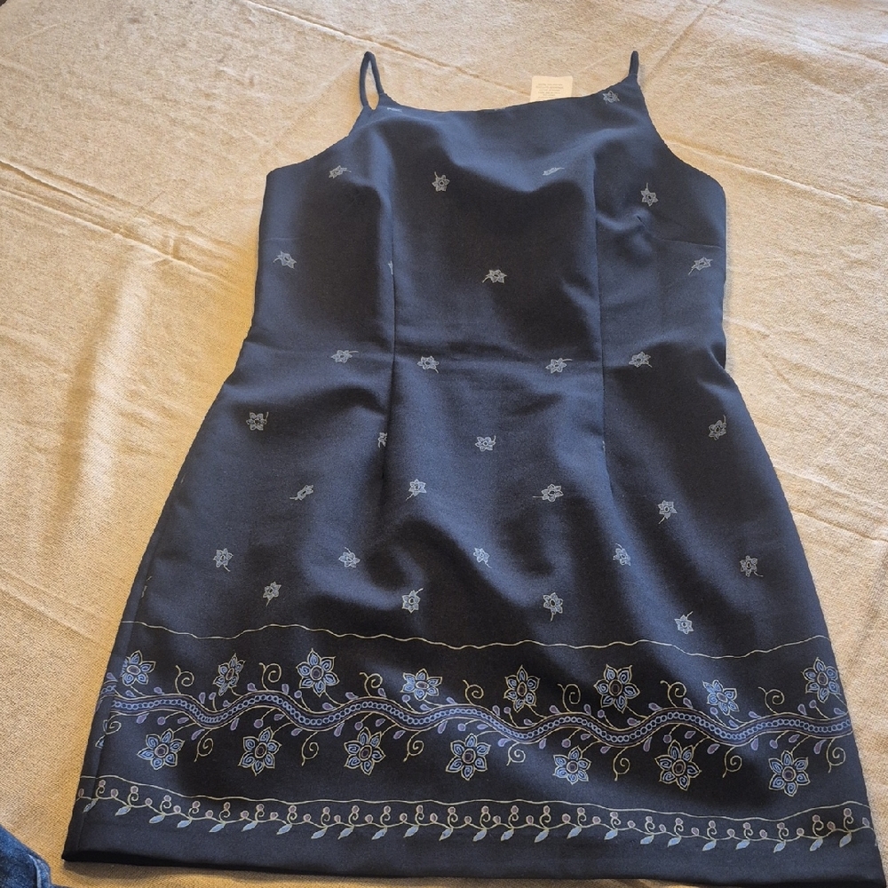 Elegant Black Floral Dress